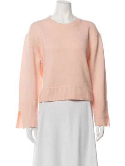 Pre-owned Allude Cashmere Crew Neck Sweater In Pink