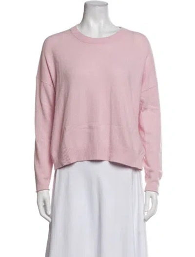 Pre-owned Allude Cashmere Crew Neck Sweater In Pink