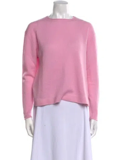 Pre-owned Allude Cashmere Crew Neck Sweater In Purple