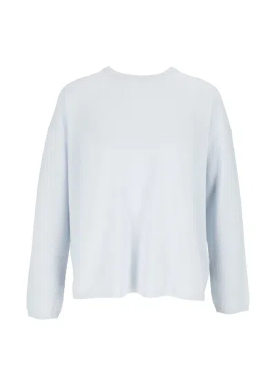 Allude Cashmere Crew-neck Sweater In Blue
