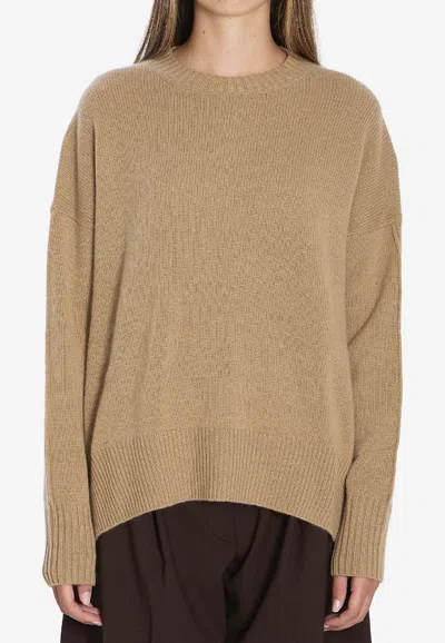 ALLUDE CASHMERE CREWNECK SWEATER