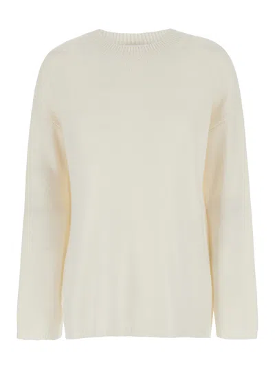 Allude Cashmere Crewneck Sweater In Neutral