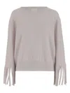 Allude Grey Bangs Wool Sweater