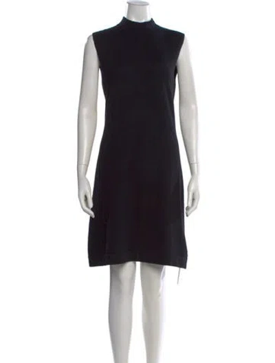 Pre-owned Allude Cashmere Knee-length Dress In Black