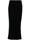 Allude Cashmere Midi Skirt In Blue