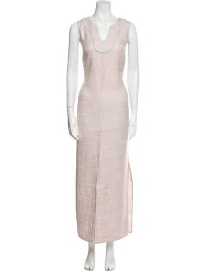 Pre-owned Allude Cashmere Mini Dress In Multi