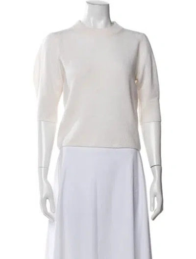 Pre-owned Allude Cashmere Mock Neck Sweater In Pink