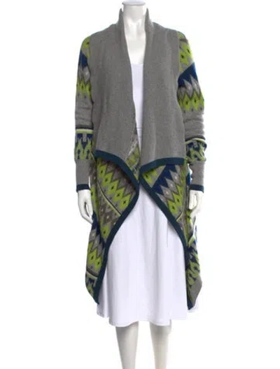 Pre-owned Allude Cashmere Patterned Sweater In Multicolor
