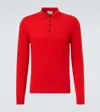 Allude Cashmere Polo Sweater In Red