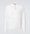 Allude Cashmere Polo Sweater In White