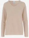 Allude Cashmere Pullover In Beige