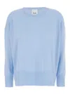 Allude Cashmere Round Neck Pull In Blu