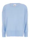 Allude Cashmere Round Neck Pull In Blue