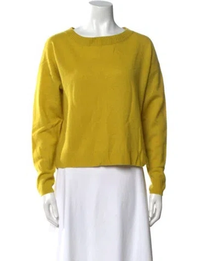 Pre-owned Allude Cashmere Scoop Neck Sweater In Multi