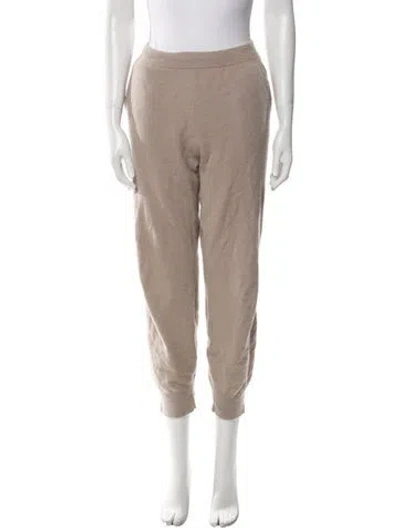 Pre-owned Allude Cashmere Skinny Leg Pants In Neutral