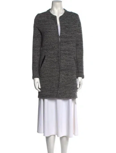 Pre-owned Allude Cashmere Striped Sweater In Gray