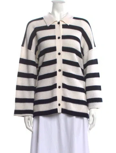 Pre-owned Allude Cashmere Striped Sweater In Multi
