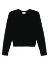 Allude Ribbed Crew-neck Cashmere Sweater