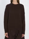Allude Cashmere Sweater In Brown