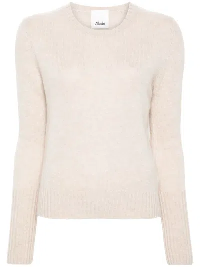 Allude Cashmere Sweater In Beige