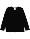 Allude Cashmere Sweater In Black