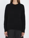 Allude Drop-shoulder Ribbed Jumper In Black