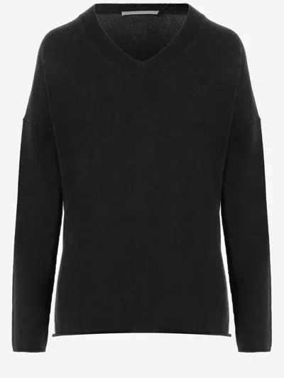 Allude Cashmere Sweater In Black
