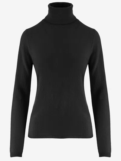 Allude Cashmere Sweater In Black