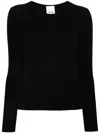 Allude Wool-cashmere Boat-neck Jumper In Blue