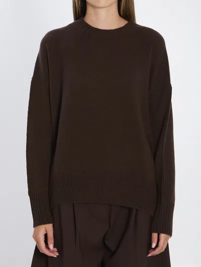 Allude Cashmere Sweater In Brown