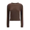 Allude Cashmere Sweater In Brown