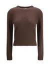Allude Cashmere Sweater In Brown