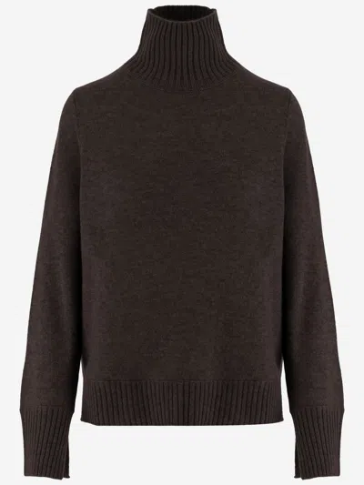 Allude Cashmere Sweater In Brown