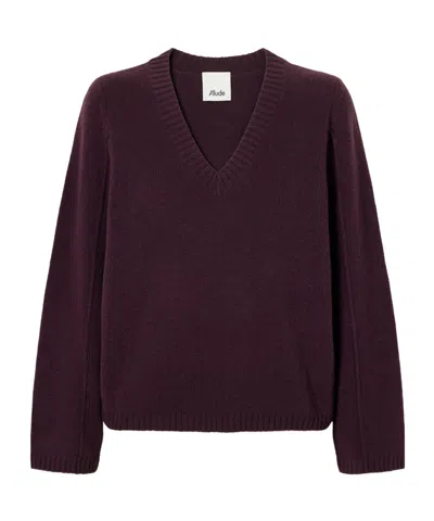 Allude Cashmere Sweater In Brown