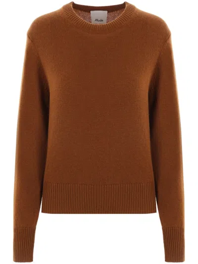 Allude Cashmere Sweater In Brown