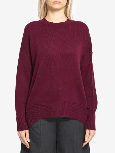 Allude Cashmere Sweater In Burgundy
