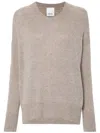 Allude Grey Cashmere Sweaters In Grey
