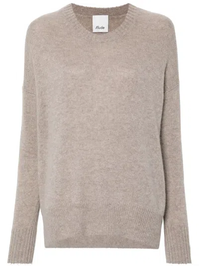 Allude Cashmere Sweater In Grey