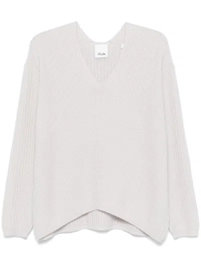 Allude Cashmere Sweater In Grey