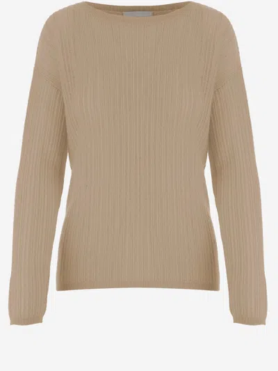 Allude Cashmere Sweater In Neutral
