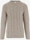 Allude Cashmere Sweater In Orange