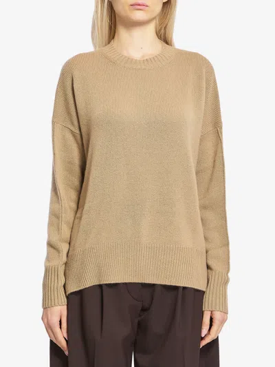 Allude Cashmere Sweater In Sand