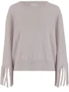 Allude Grey Bangs Wool Sweater