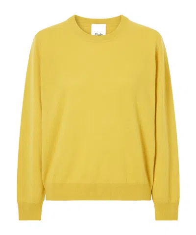 Allude Cashmere Sweater In Yellow