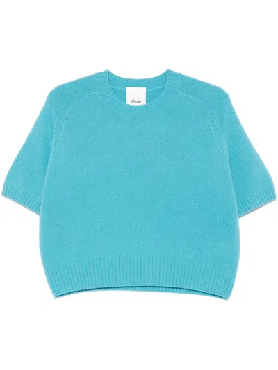 Allude Cashmere T-shirt In Blue