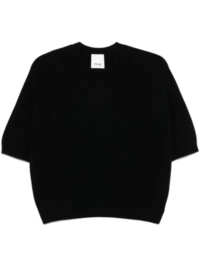 Allude T-shirt Aus Kaschmir In Schwarz
