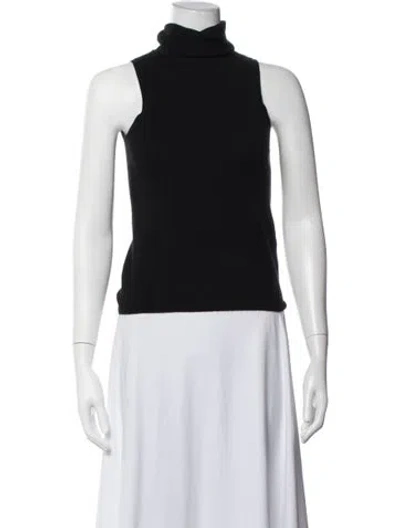 Pre-owned Allude Cashmere Turtleneck Sweater In Black