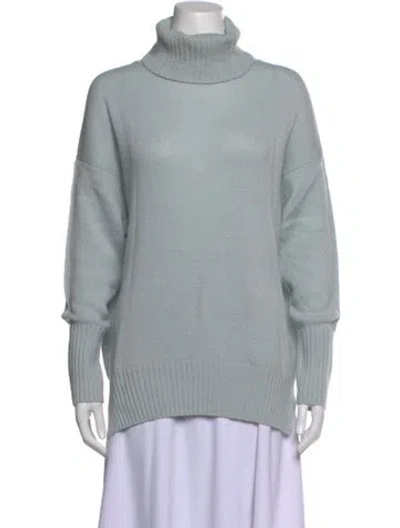 Pre-owned Allude Cashmere Turtleneck Sweater In Blue