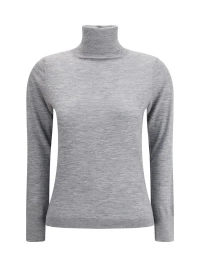 ALLUDE CASHMERE TURTLENECK SWEATER
