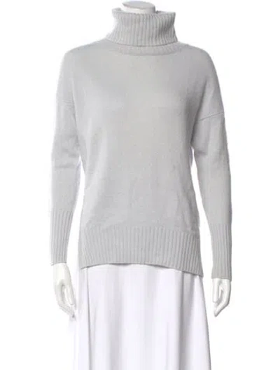 Pre-owned Allude Cashmere Turtleneck Sweater In Gray